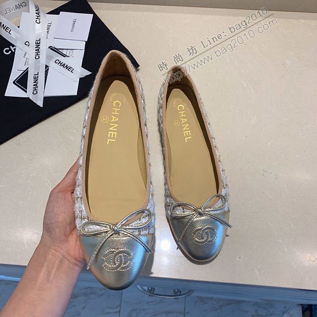 Chanel女鞋 香奈兒頂級芭蕾舞鞋 Chanel羊皮舒適平底鞋  naq1077